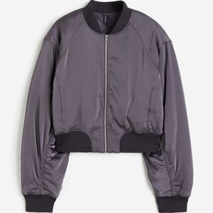 H&M Gray Bomber Jacket